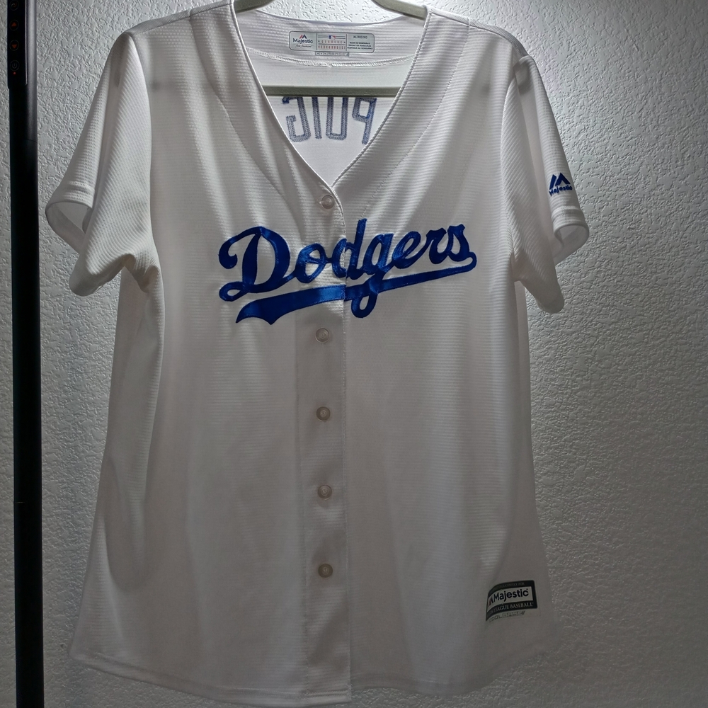 Los Angeles Dodgers Majestic Yasiel Puig MLB Baseball Cool Base Jersey